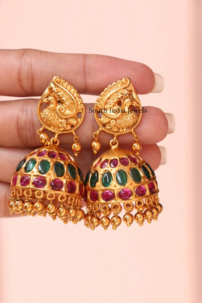 Kemp Peacock Design Jhumkas South India Jewels