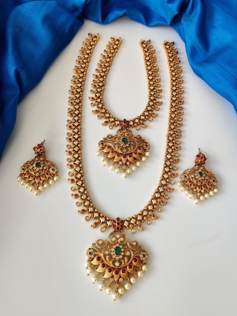 Traditional Necklace & Haram Combo Set