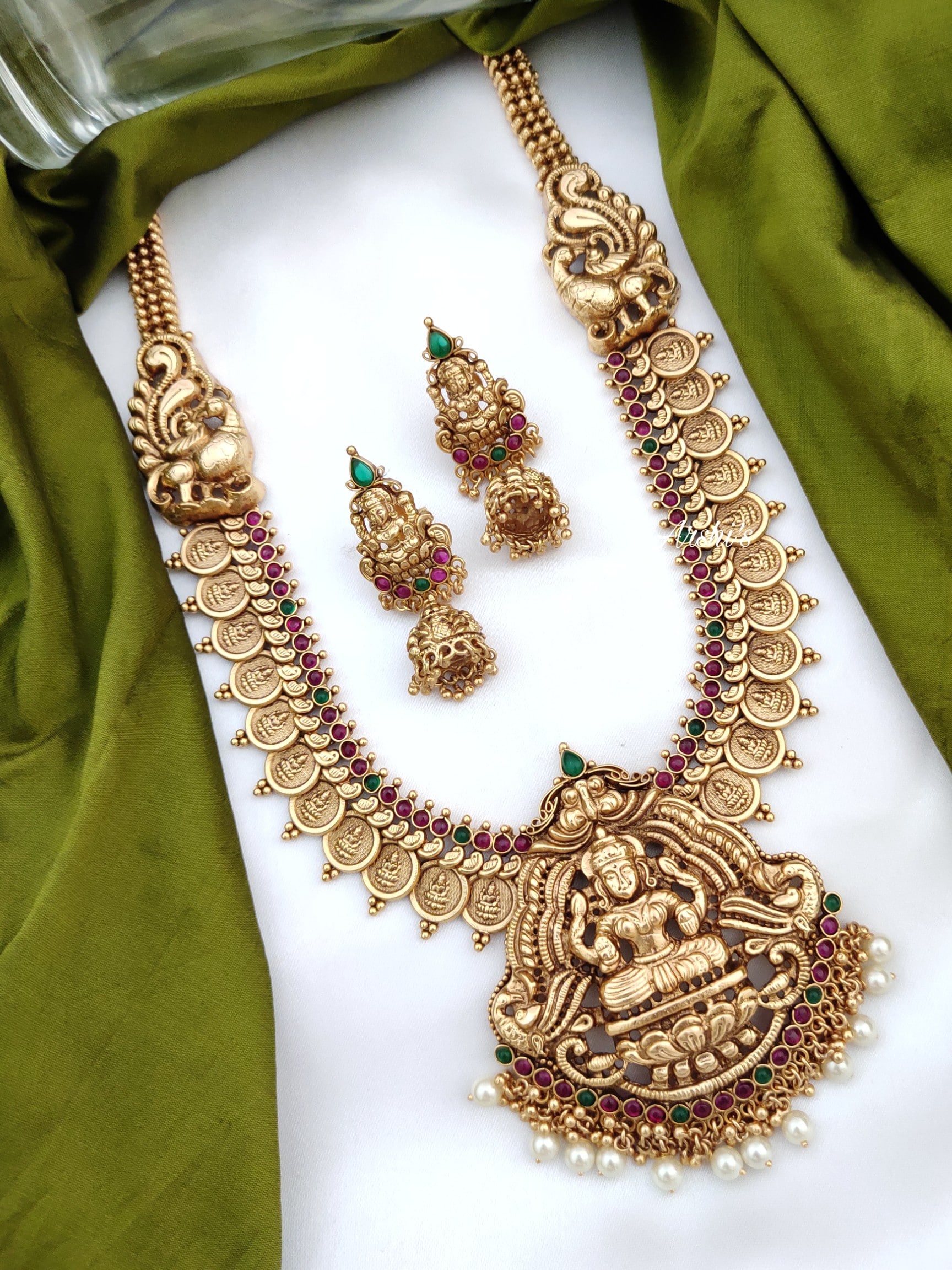 Antique Temple Lakshmi Haram - South India Jewels