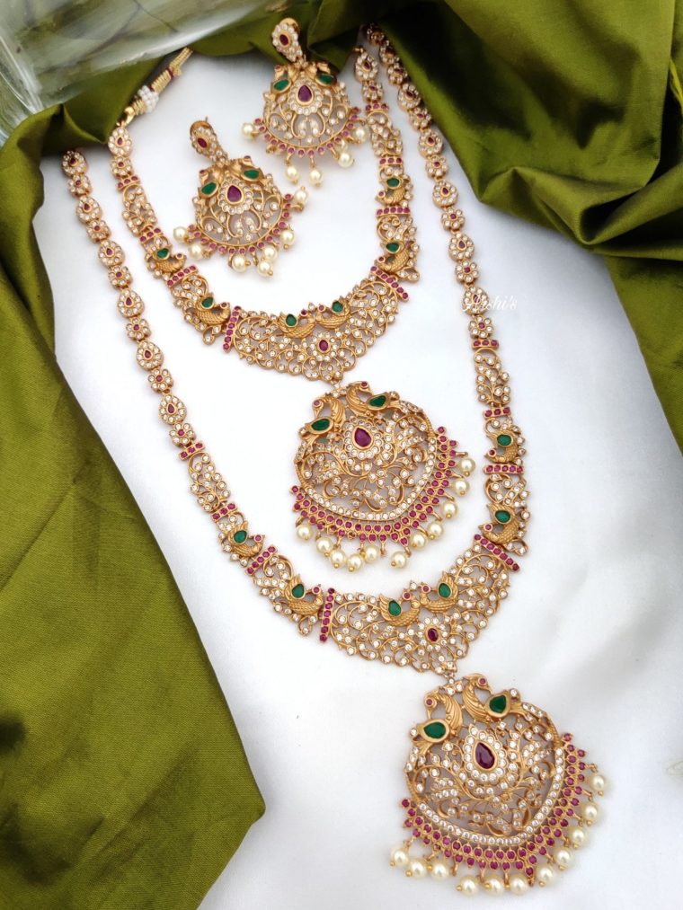 Grand South Indian Imitation Bridal Jewellery Set-01