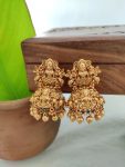 Temple Lakshmi Gold Bead Jhumkas-02
