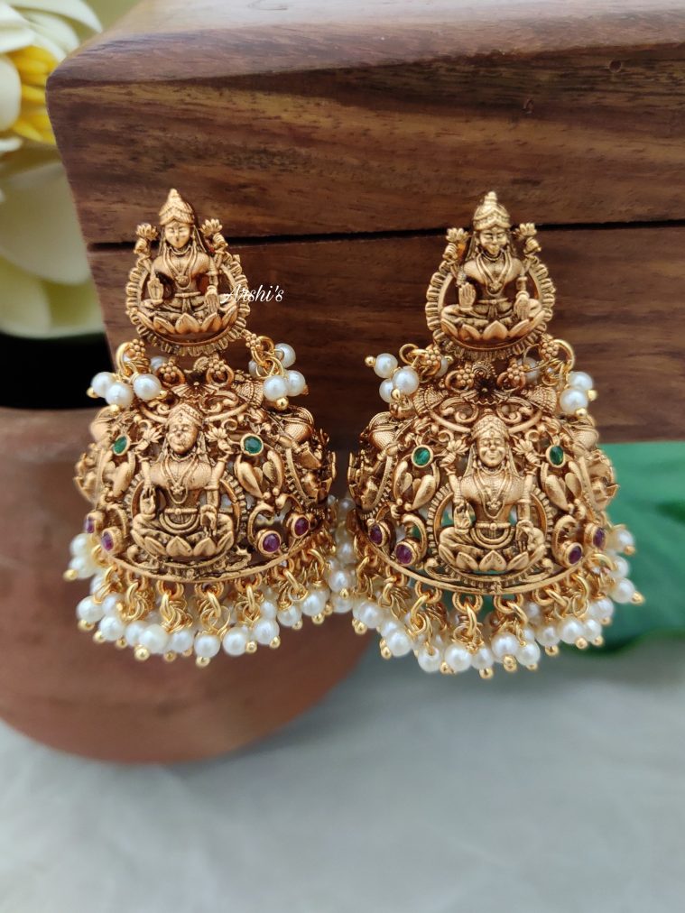 Imitation Grand Lakshmi Jhumkas-01