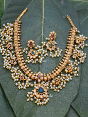 Classic Pearl Clustered Guttapusalu Set-01