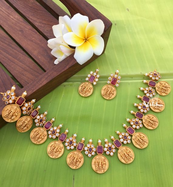 Gorgeous Traditional Look Ramparivar Necklace - South India Jewels