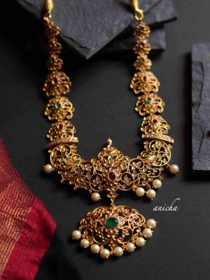 Grand AD Stone Cutwork Necklace-01