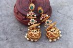 Gorgeous Long Drop AD Stone Pearl Jhumka