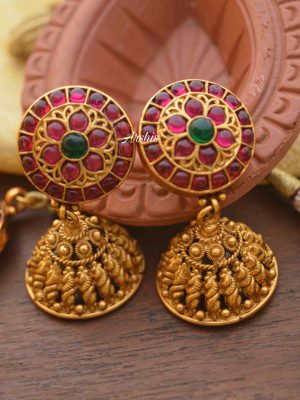 Lakshmi Coin with Side Mogapu Necklace-03