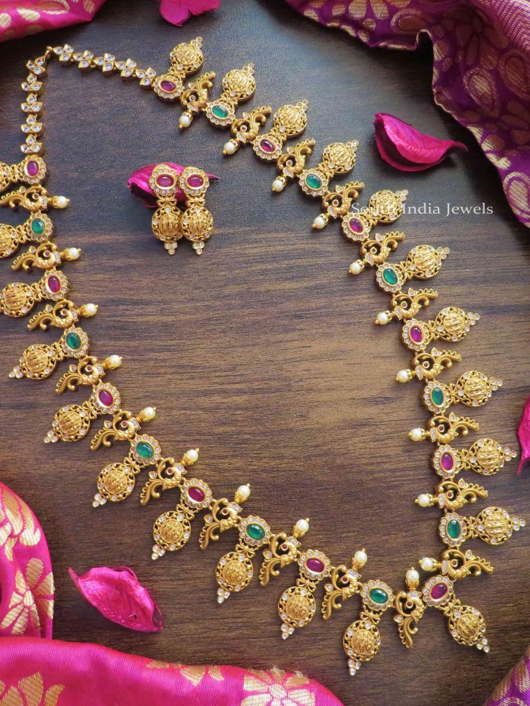 Fancy Black Beads Kundan Mangalsutra - South India Jewels