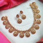 Ruby Stone Matte Finish Necklace (3)