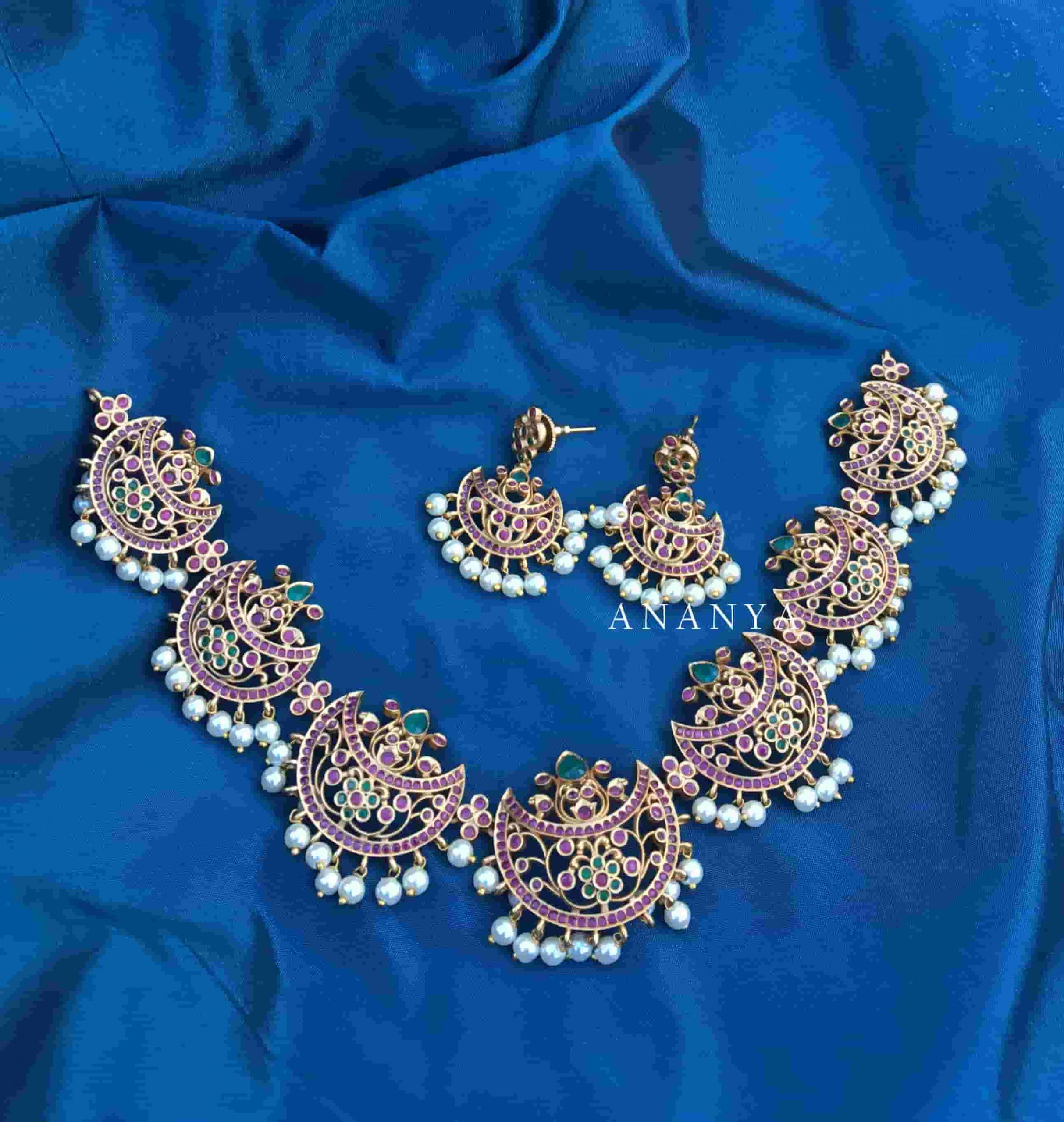 Traditional Chandbali Necklace Set