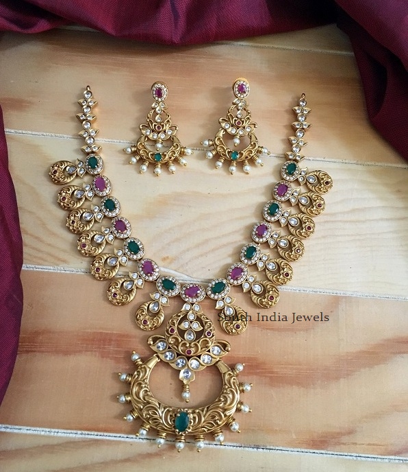 Amazing Ruby Emerald Necklace
