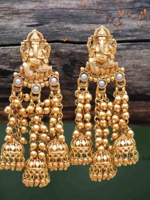 Beautiful Ganesha Design Earrings