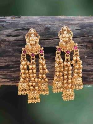 Beautiful Ganesha Design Earrings