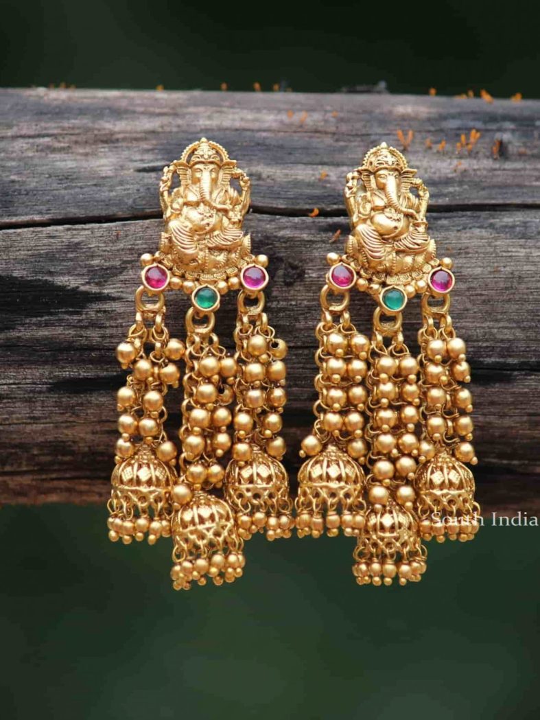 Beautiful Ganesha Design Earrings