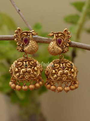 Beautiful Peacock Design Earrings-01