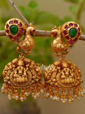 Goddess Lakshmi Long Jhumka