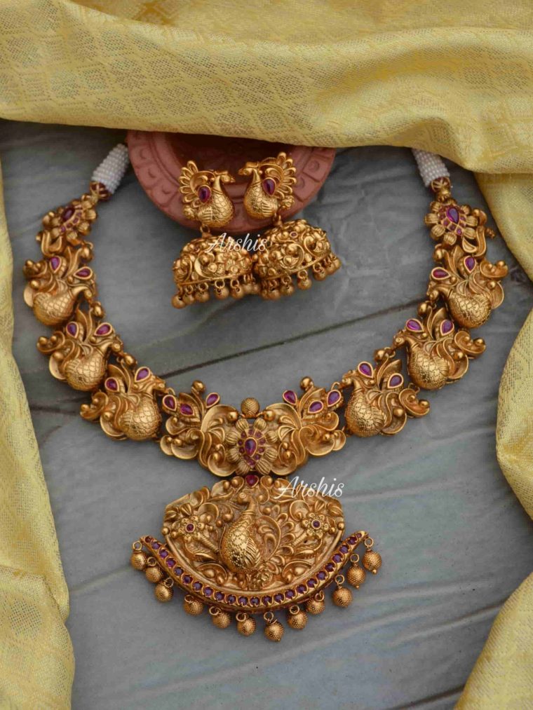 Peacock Design Bridal Necklace
