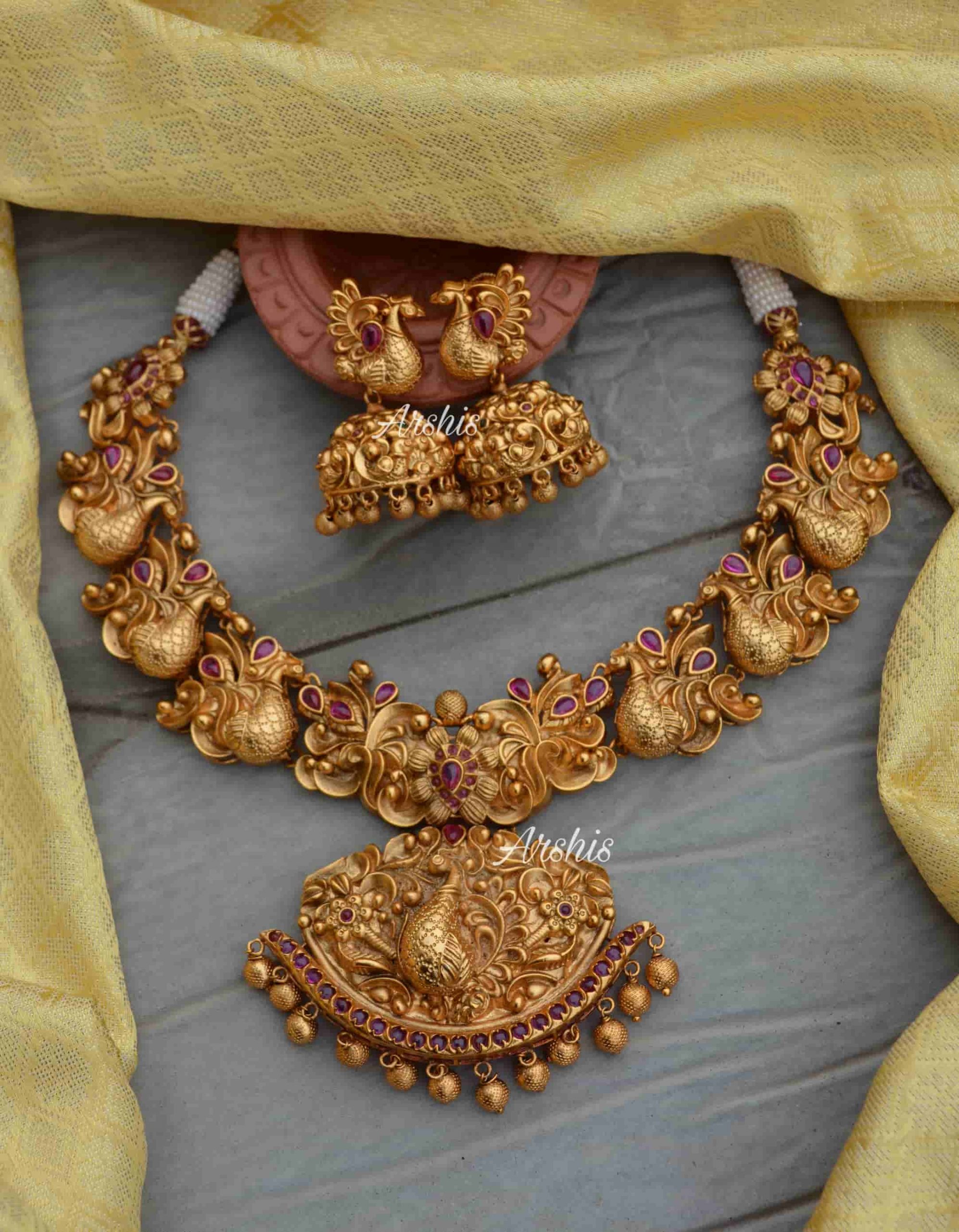 Peacock Design Bridal Necklace