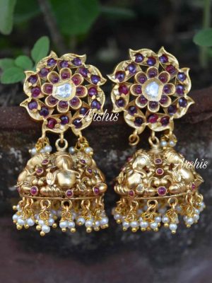 Beautiful Ganesh Design Jhumka