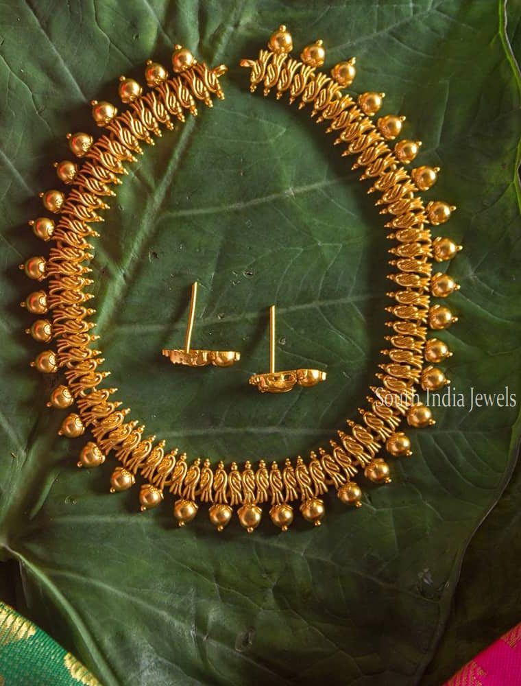 Maate Finish Uncut Bali Designer Necklace