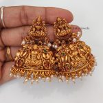 Bridal Style Temple Lakshimi Jhumka-02