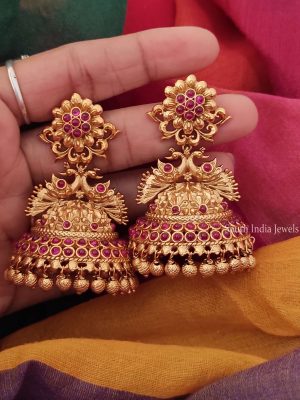 Flower Design Bridal Jhumka-01