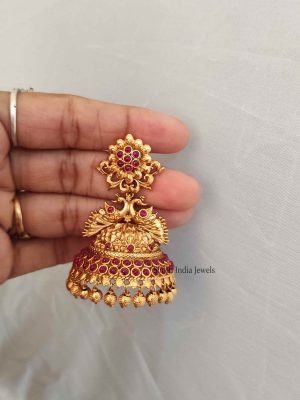 Flower Design Bridal Jhumka-02