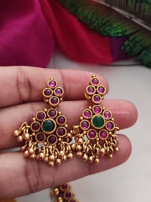 Kemp & Green Stone Attigai Necklace-02