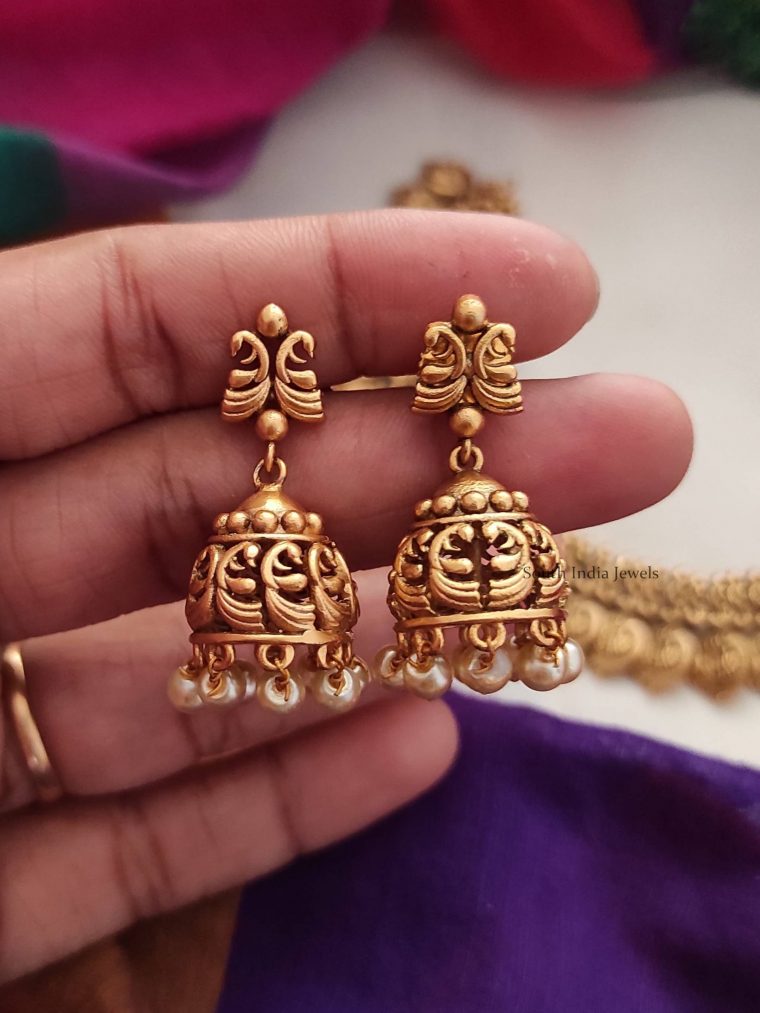 Kerala Style Antique Coin Necklace-02