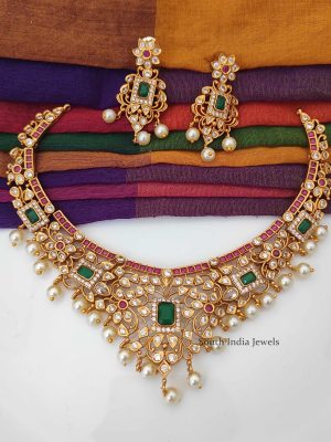 South Indian Ruby & Emerald Necklace-01