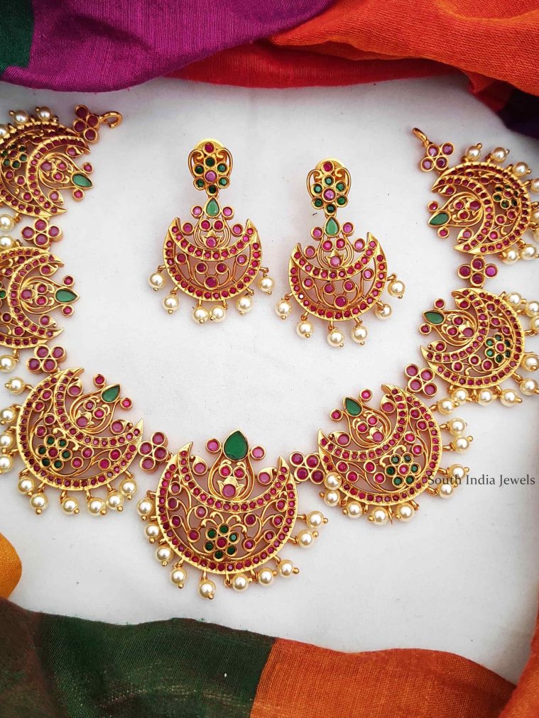 Beautiful Chandbali Design Necklace