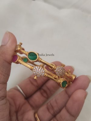 Elegant Multi Stone Designer Bangles