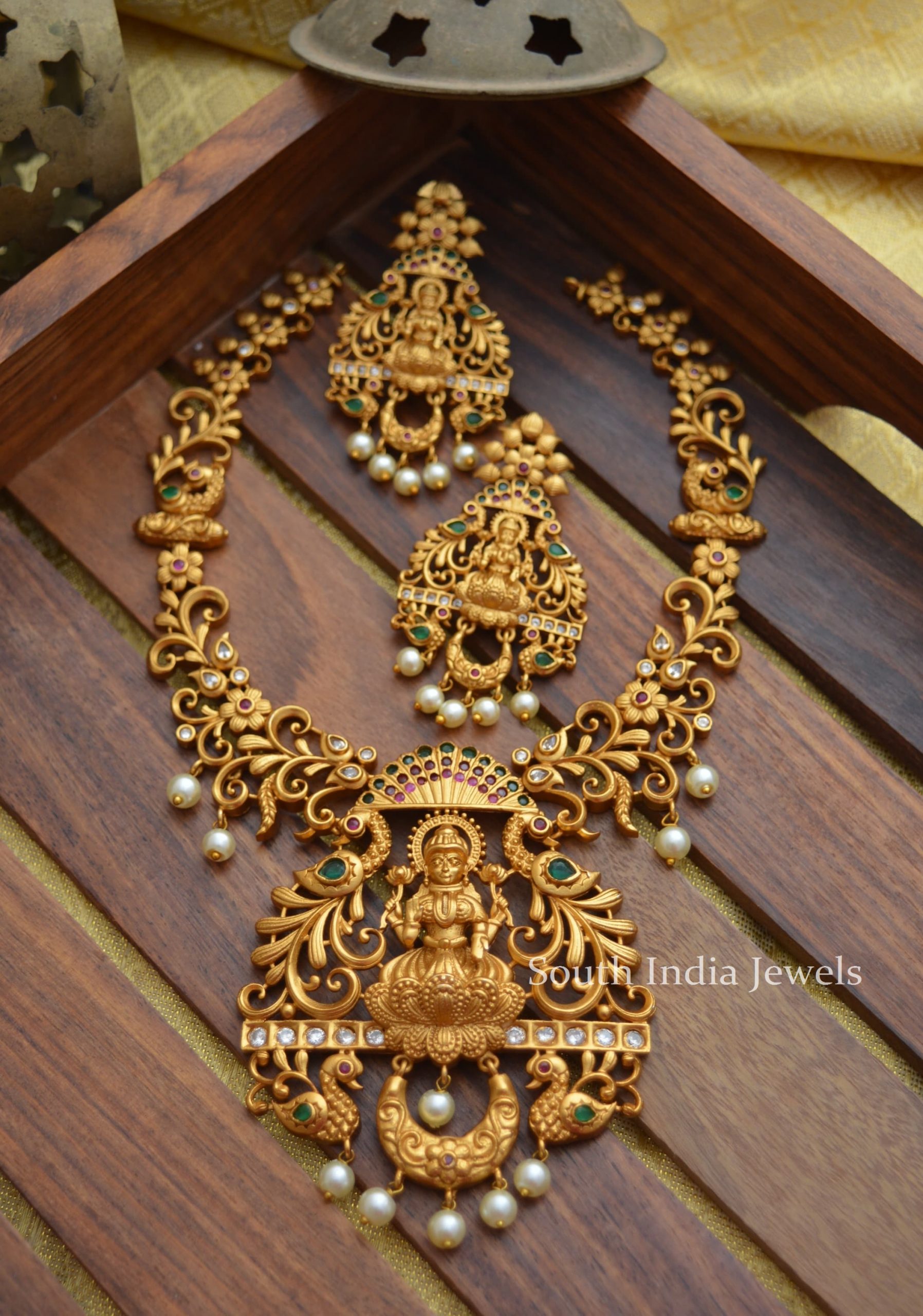 Gorgeous Lakshmi Design Matte Finish Necklace