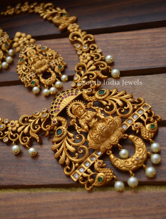Gorgeous Lakshmi Design Matte Finish Necklace