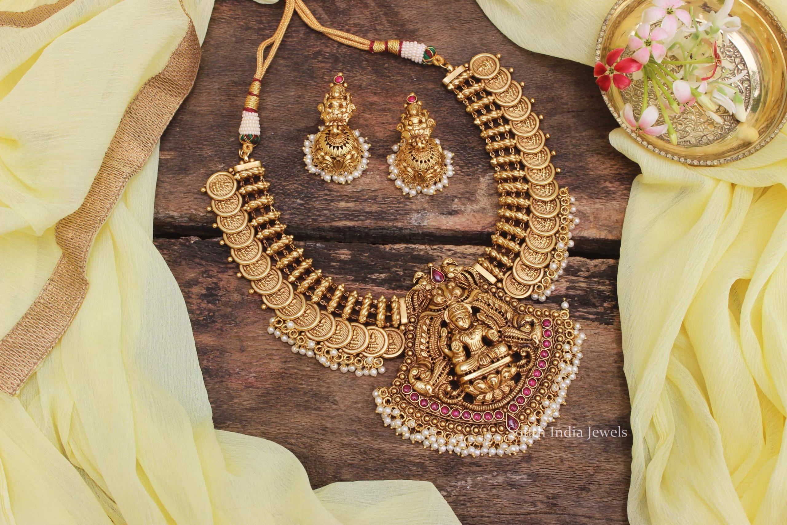 Grand Imitation Lakshmi Coin Necklace