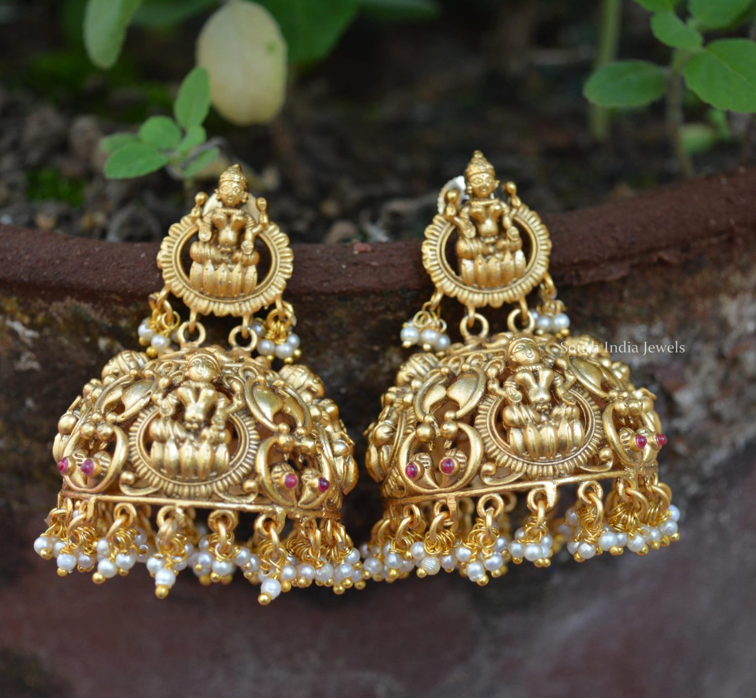 Grand Imitation Lakshmi Jhumka - South India Jewels