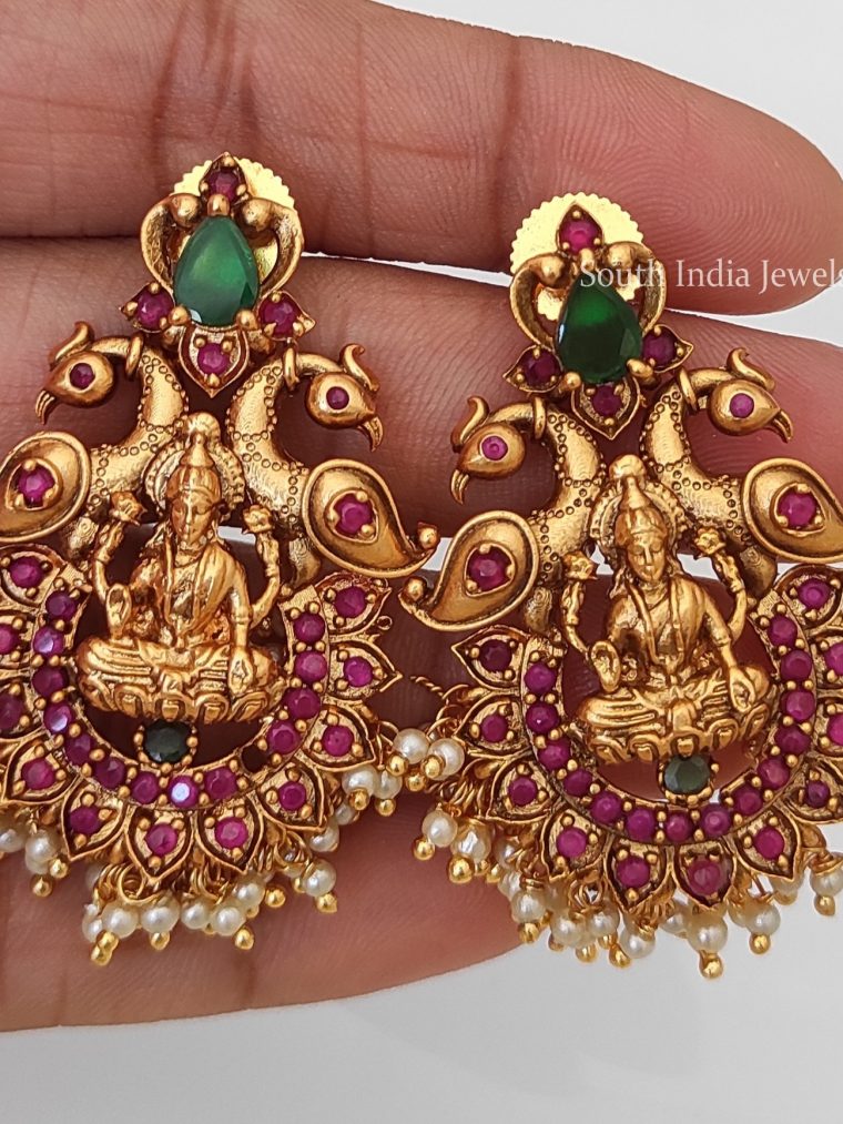 Grand Lakshmi and Peacock Design Necklace-02