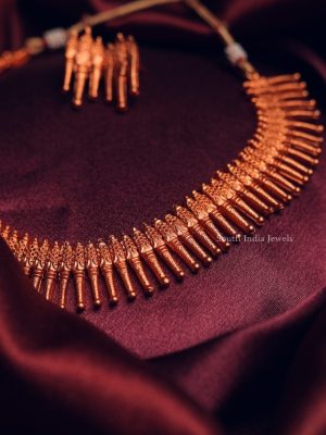 Imitation Spike Necklace with Earrings