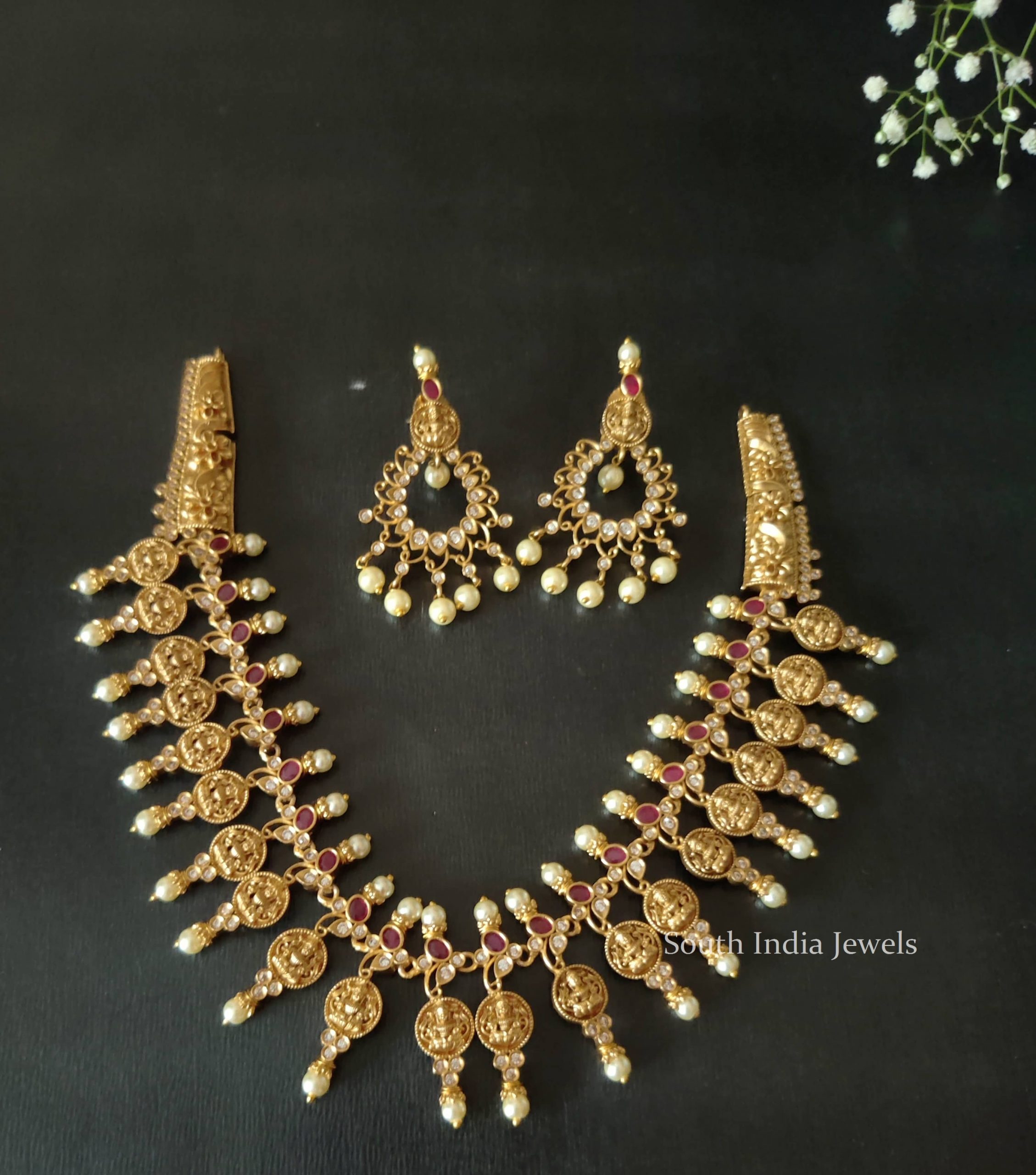 Traditional Wear Lakshmi Design Necklace