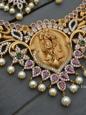 Traditional Wear Radha Krishna Necklace