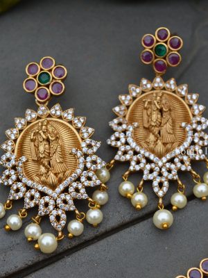 Traditional Wear Radha Krishna Necklace