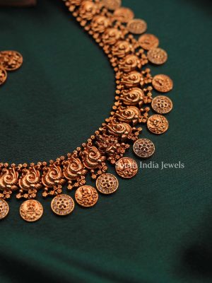 Antique Flower and Lakshmi Coin Haram