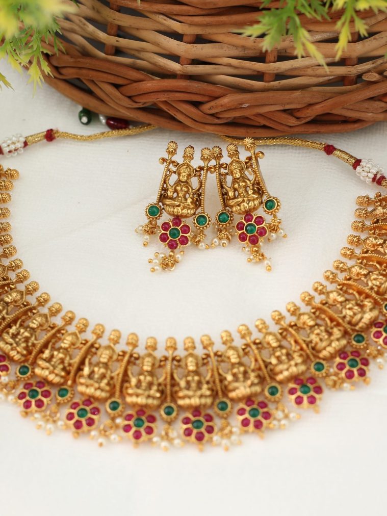 Beautiful Lakshmi Guttapusalu Necklace