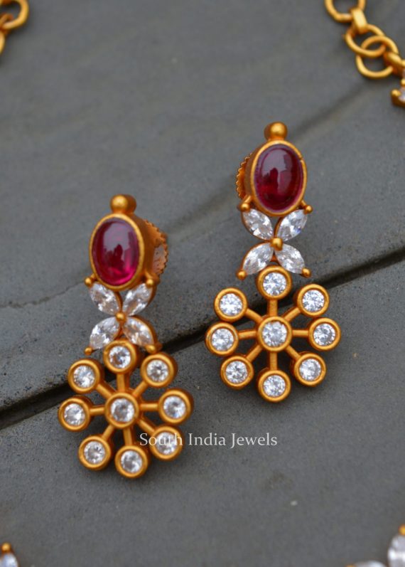 Beautiful Navarathna AD Stone Necklace
