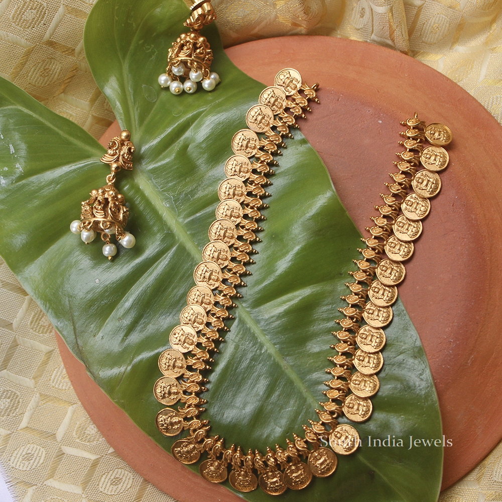 Elegant Antique Lakshmi Coin Necklace