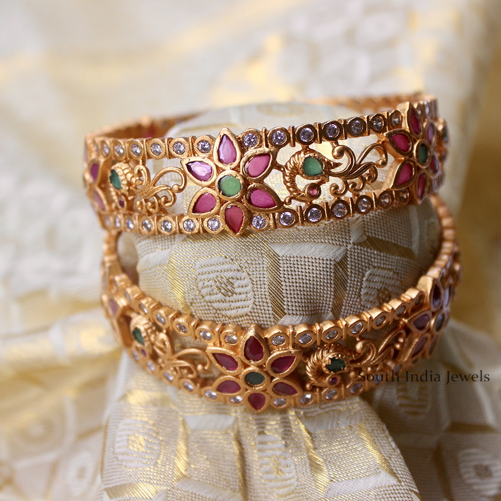 Floral Design Imitation Bangles