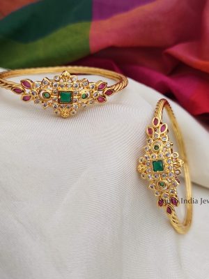 Imitation Multi Stone Kada Bangles