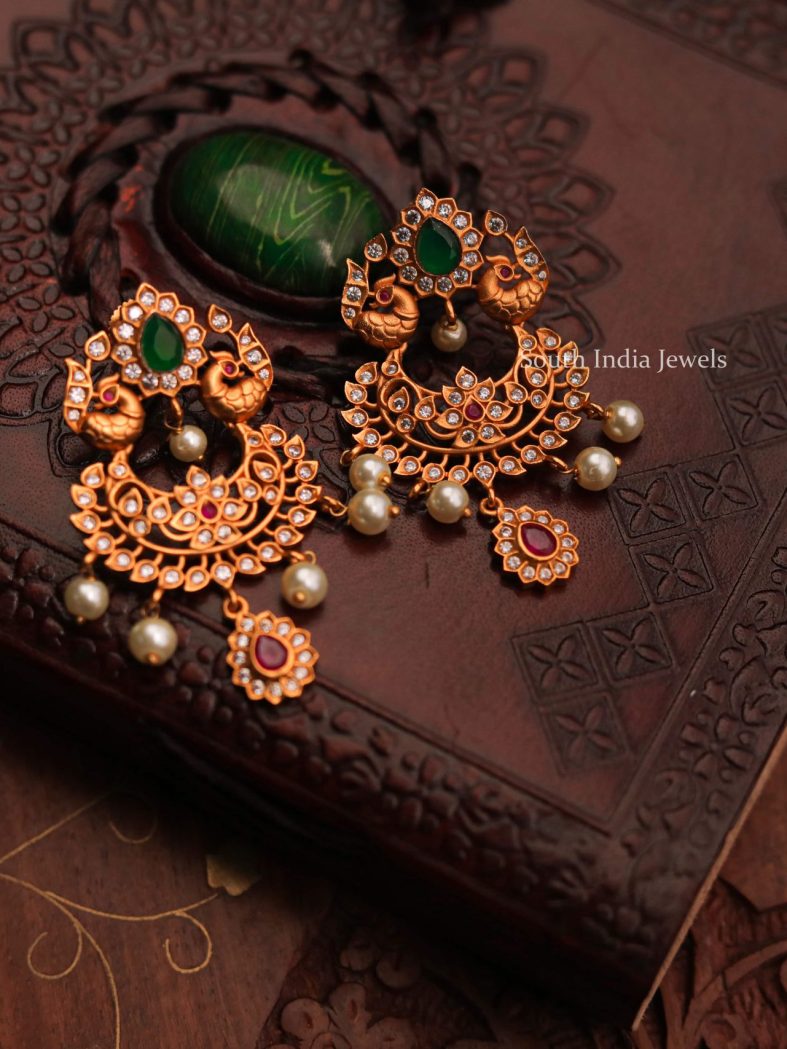 Imitation Tear Drop Chand Bali Earrings