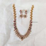 Stunning Matte Finish AD Stone Necklace