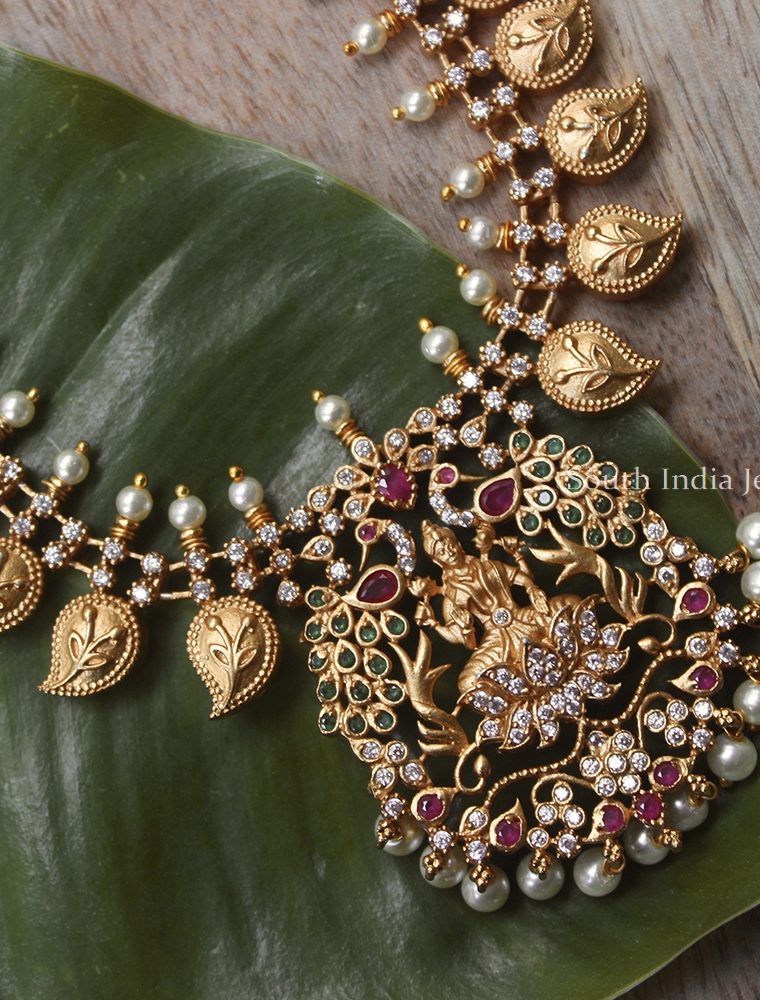 Traditional Lakshmi Haram with Earrings
